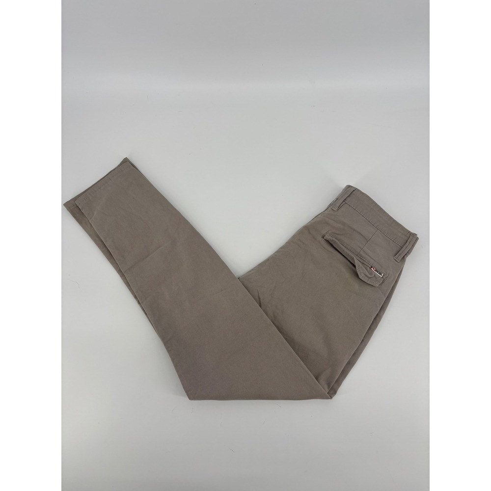 Diesel Denim Division Mens Chino Pants Taupe Gray Size 31 Slim Straight